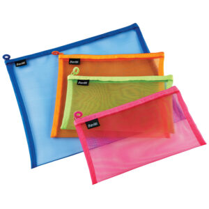 BANTEX ZIPPER BAG MESH PLAIN Colours