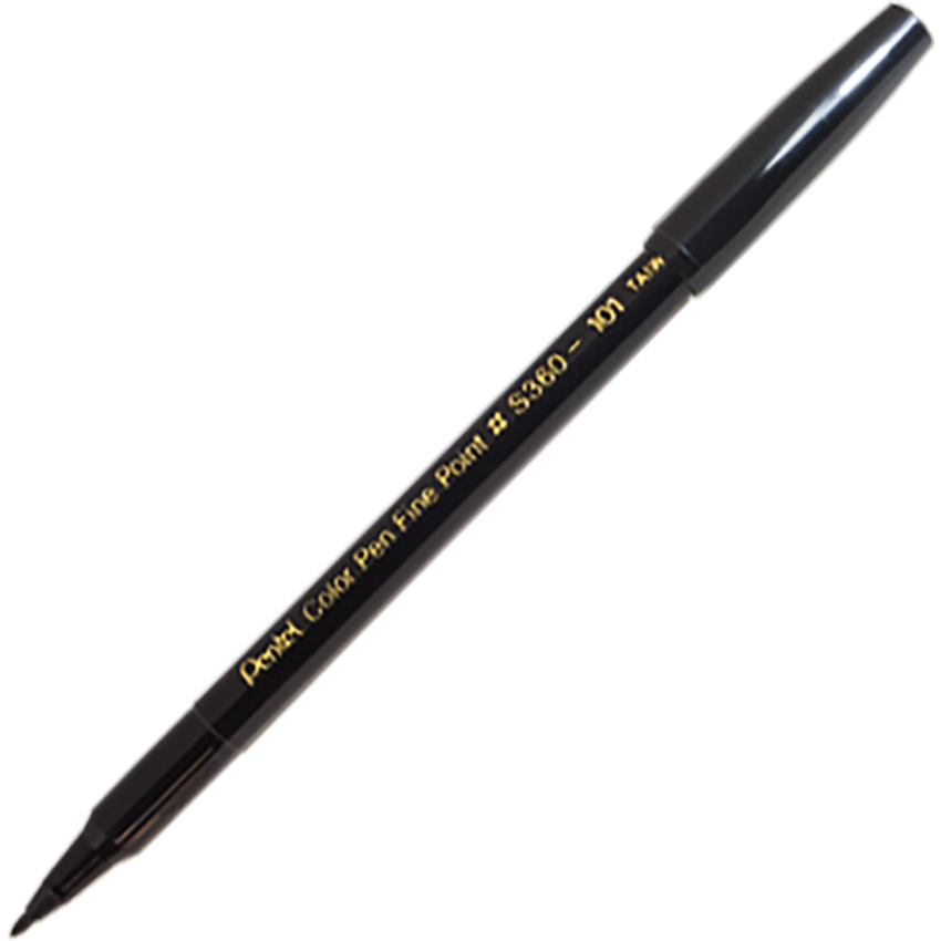1919100025-PNT430B-1.jpg Pentel Pen Brush Sign Pen Twin Asst Set 24