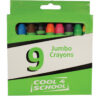 Marlin Crayons Wax Super Jumbo Cool 4 School Jumbo 9’s