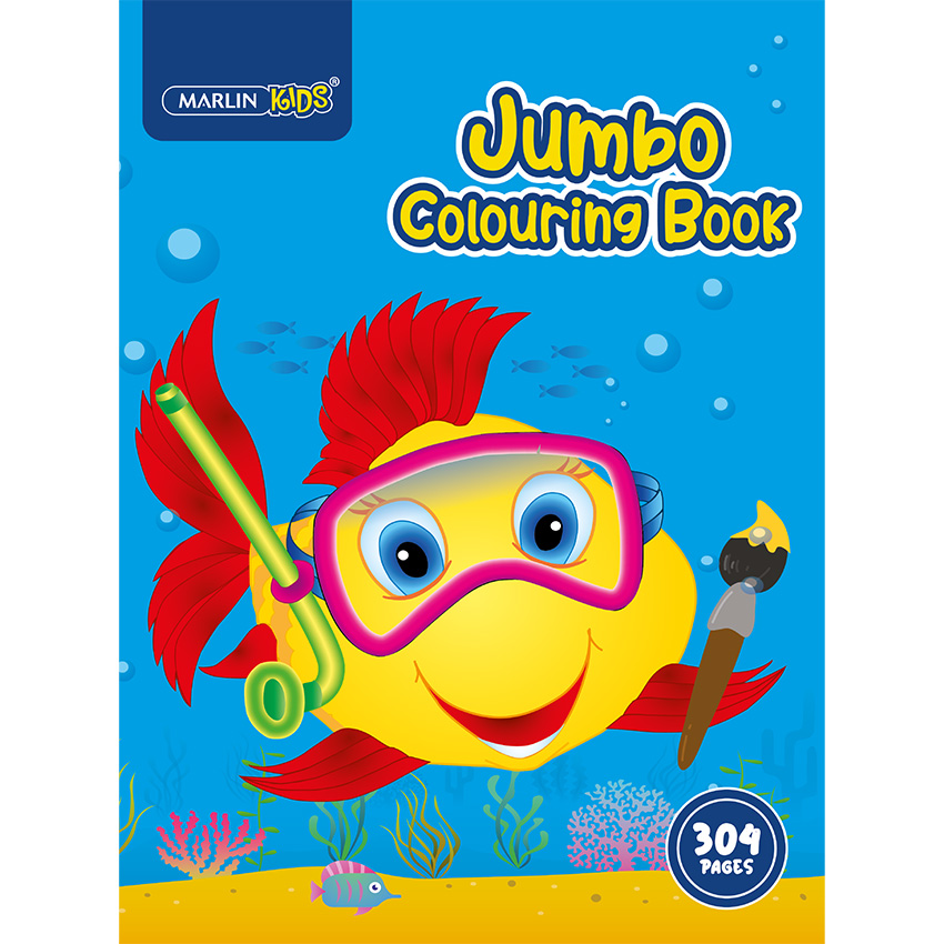 1919150012-MAR-021E-1.jpg Marlin Colouring Book Kids Jumbo 304pg