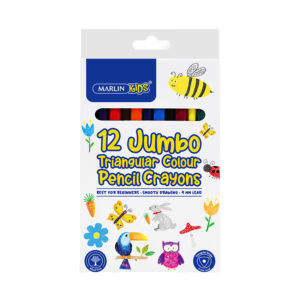 Marlin Colour Pencil Jumbo Triangular Kids Box 12’s