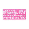 Penflex Stencil Lettering 30mm Upper Case