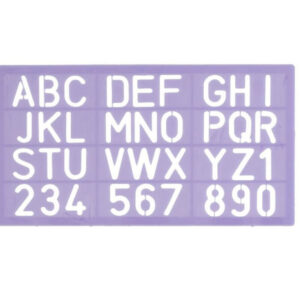 Penflex Stencil Lettering Ruler Type 10mm Upper Case