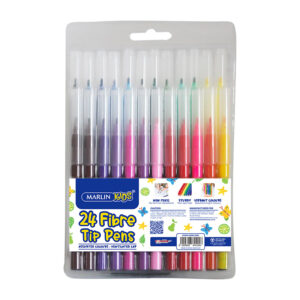 Marlin Fibre Pens Standard Kids Wlt 24