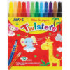 Amos Crayons Twister Wax Amos Asst 12’s