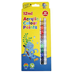 BANTEX @school Acrylic PAINT Assorted 12ML TUBES