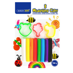 Marlin Modelling Clay Kids 120g 8 Colour