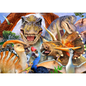Rgs Puzzle Large 200 Piece Dinosaurs Selfie