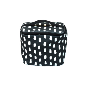 Colour Me Lunch Bag Canvas Black and White Print Design