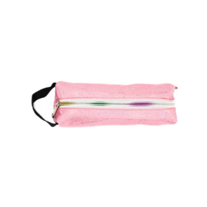 Colour Me Pencil Bag Glitter 20×5.5×6.5cm Pink