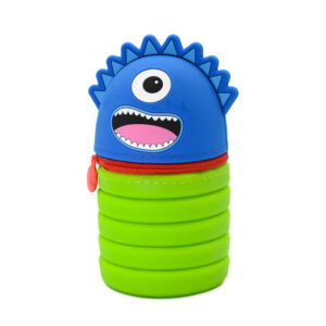 Colour Me PENCIL BAG Silicone Monster 12CM BLUE