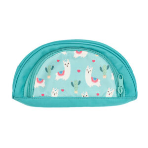 Colour Me Pencil Bag Moon Shape Llama 20cm