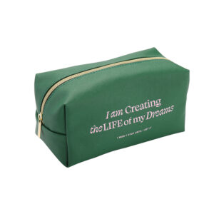 Colour Me Pencil Bag Quotes 19.5x9x10cm Green