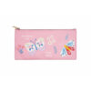 Colour Me Pencil Bag PU Butterfly Print 20cm Pink