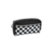 Colour Me Pencil Bag Neoprene Black Check 20cm