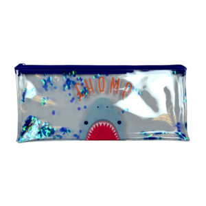Pencil Bag PVC Clear Shark 33cm