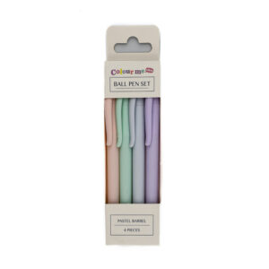 Colour Me BPN Set M Black Retractable Asst Pastel 4PK