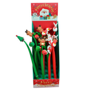 Pen Needle Point Novelty Flexi Barrel Asst Christmas