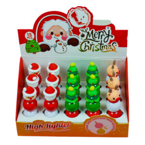 Highlighter Novelty 3-in-1 Asst Christmas