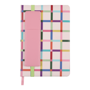 Notebook A5 Hard Cover Padded 64pg + Pen Pouch
