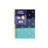 Colour Me Notebook A5 80pg Side Spiral Silicone Cover + Charms Blue