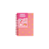 Colour Me Notebook B6 80pg Side Spiral PP Cover + Charms Pink