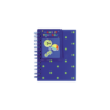 Colour Me Notebook B6 80pg Side Spiral PP Cover + Charms Blue