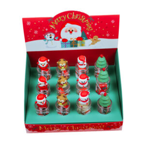 Sharpener Novelty 1 Hole Container Asst Christmas