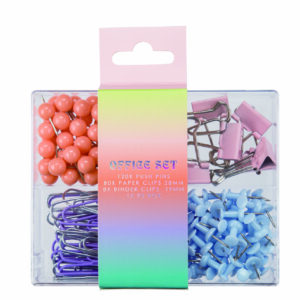 Colour Me Clip & Pin Set 4 Part Asst Colour