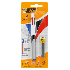 Bic Pen Bpn Retr F 0.7 4-colour Crd