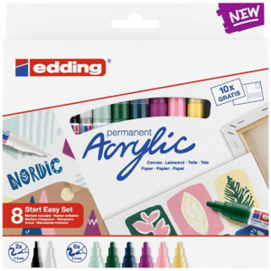 Edding Marker Acrylic Start Easy Nordic Set 8’s
