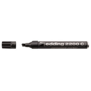 Edding Marker Perm Chisel M E2200 Black 1 Edding Marker Perm Chisel M E2200 Black
