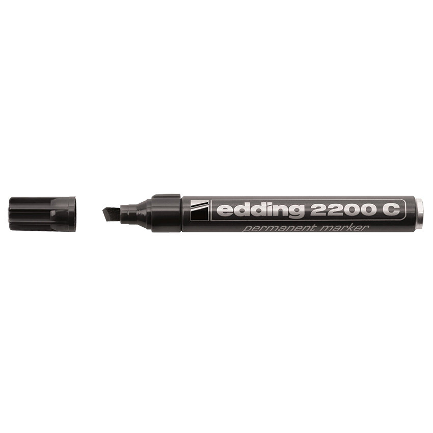 2121150072-E2200-01C-1.jpg Edding Marker Perm Chisel M E2200 Black