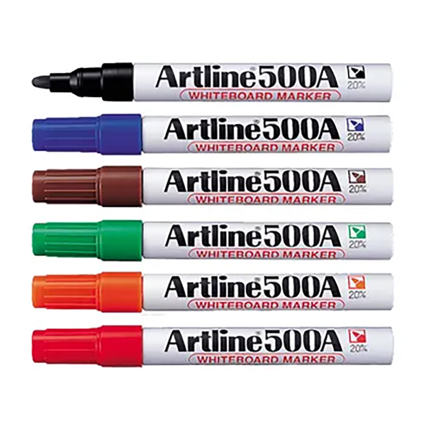 2121180002-MFS186-EK500-1.jpg Artline EK500 Whiteboard MARKER BULLET POINT