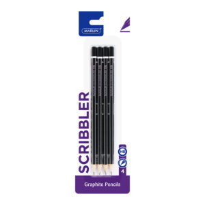 Marlin Pencil Scribbler Black / Silver Hb Crd 4
