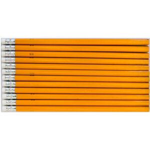 Marlin Pencil Rubber Tip Unsharpened Yellow Hb 12’s