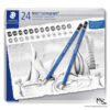 Staedtler Pencil Sketch Set Mars Lumograph 24 Piece