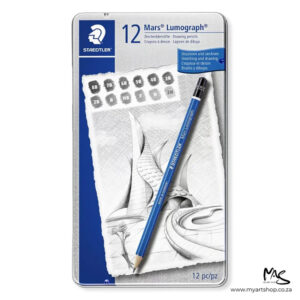 Staedtler Pencil Sketch Set Mars Lumograph 12 Piece