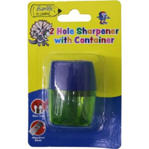BANTEX @school Container Sharpener 2 HOLE