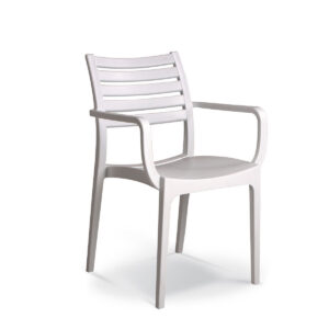 ENJOY Armchair Slatted back 2 2595 Enjoy armchair Solid Slatted White 3082ad7554da495b3bd44f1d49a972b0