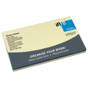 Info Notes 75×125 Info 100 Sht Yellow