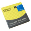 Info Notes Checked 75×75 Info 80 Sht Bright Yellow