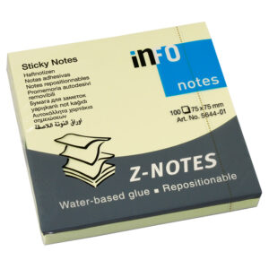 Info Notes Pop Up Refill 75×75 Z-notes Yellow