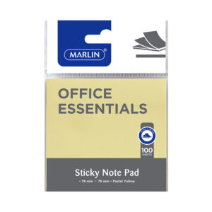 Marlin Notes 76×76 Sticky 100 Sht Yellow