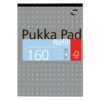 Pukka Metallic Pad Refill A4 160pg F/m 4 Hole Punched Silver Cover
