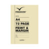 Freedom Book Jotter A4 Sc 72pg F/m Ruled