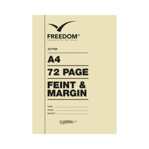 Freedom Book Jotter A4 Sc 72pg F/m Ruled