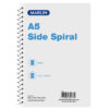 Marlin Notebook A5 140pg Side Spiral