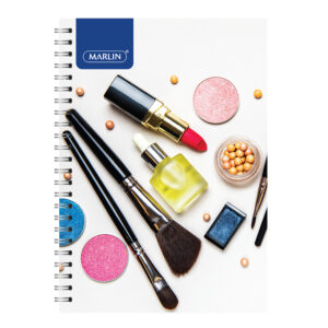 Marlin Notebook A6 100pg Side Spiral Asst Design