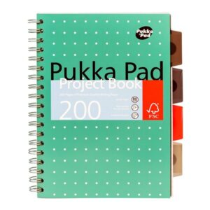 Pukka Metallic Notebook B5 Pp Cover 200pg Project Book Green